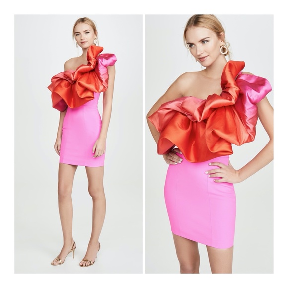 SOLACE LONDON Finley Ruffled One-Shoulder Dress - Picture 5 of 9
